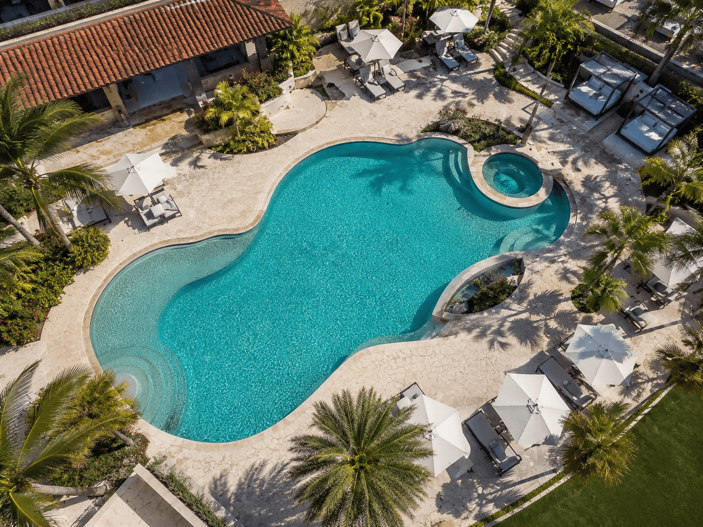 Luxury pool at a Senprop-managed property